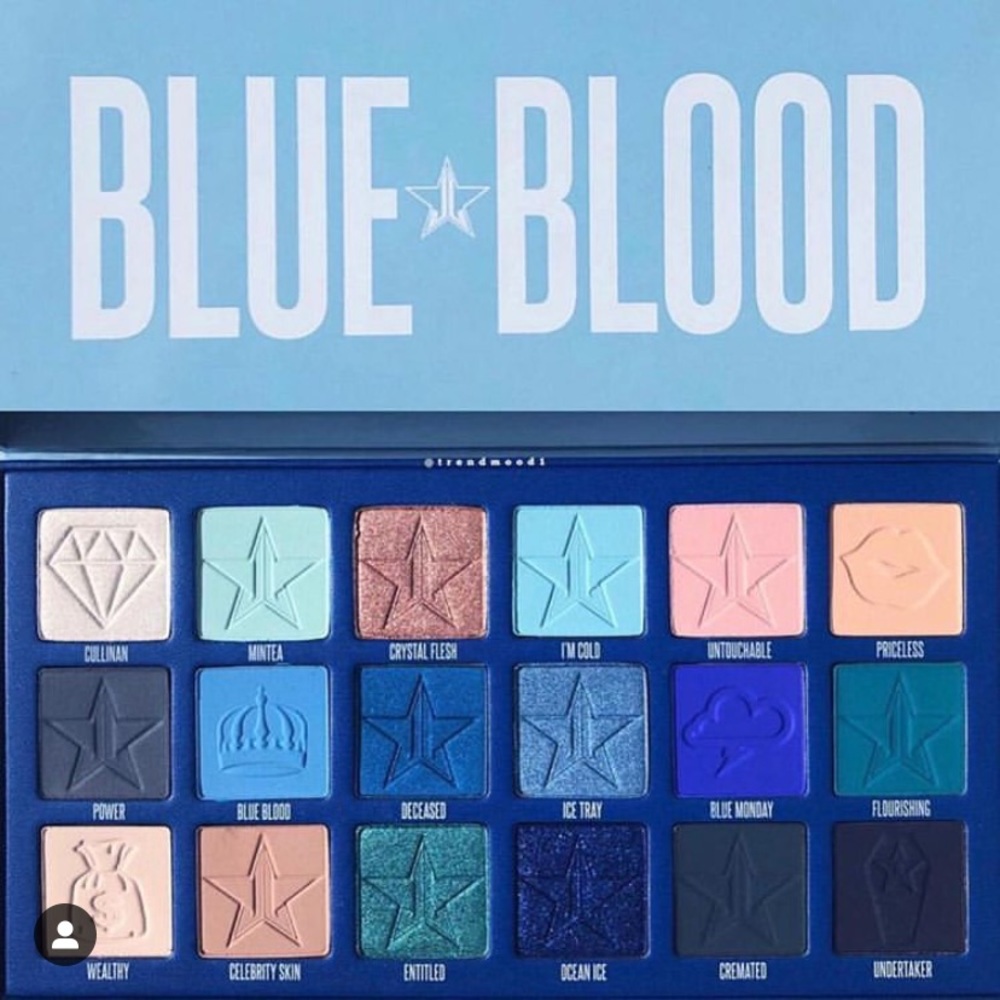 ⚰️💙Authentic Jeffree Star BLUE BLOOD Palette💙⚰️